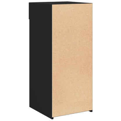Dressoir 40x42,5x93 cm bewerkt hout zwart