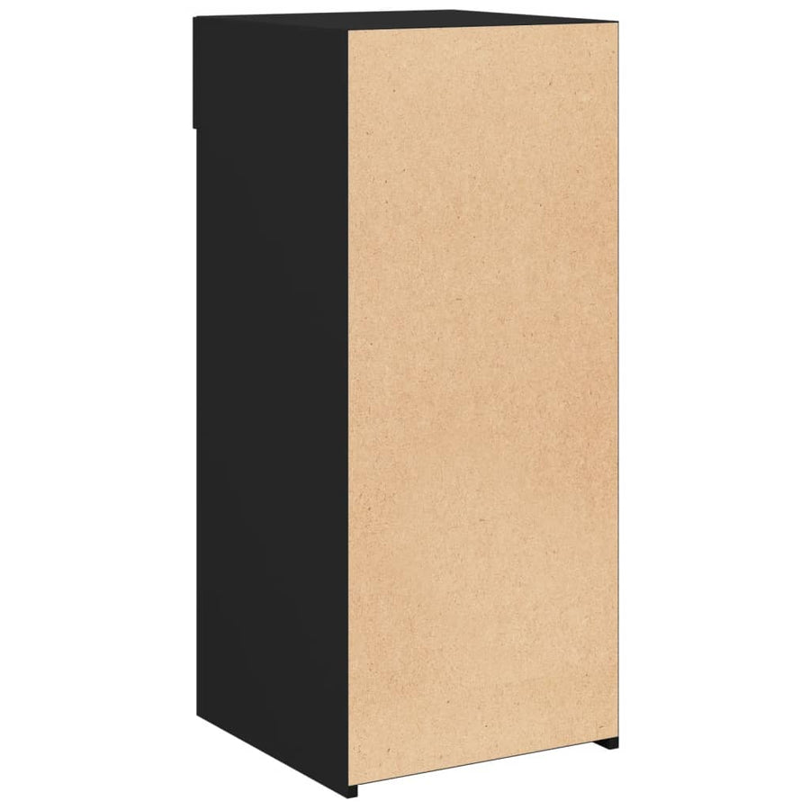 Dressoir 40x42,5x93 cm bewerkt hout zwart