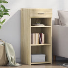 Dressoir 40x42,5x93 cm bewerkt hout sonoma eiken