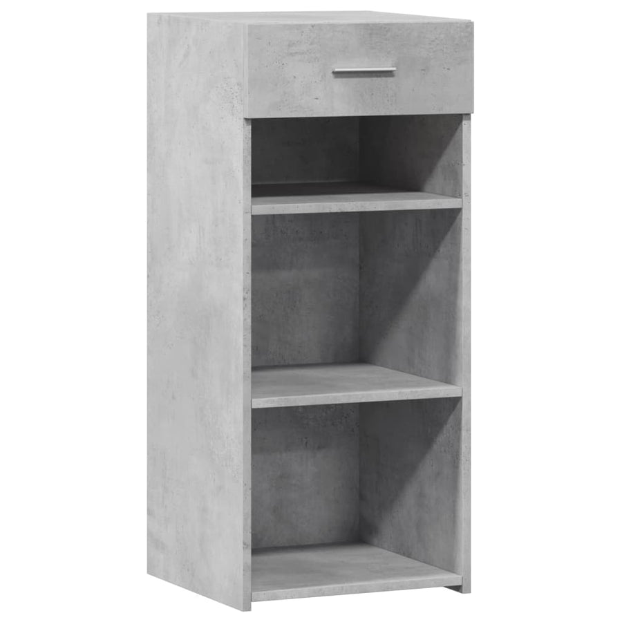 Dressoir 40x42,5x93 cm bewerkt hout betongrijs
