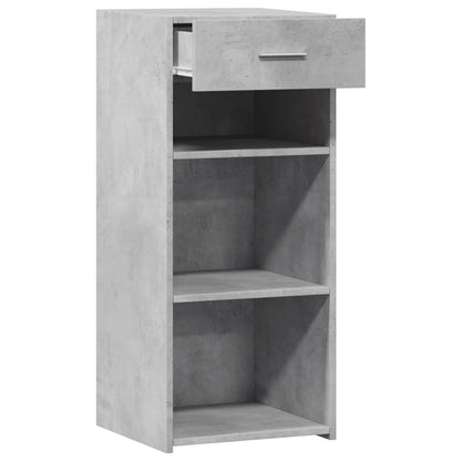 Dressoir 40x42,5x93 cm bewerkt hout betongrijs
