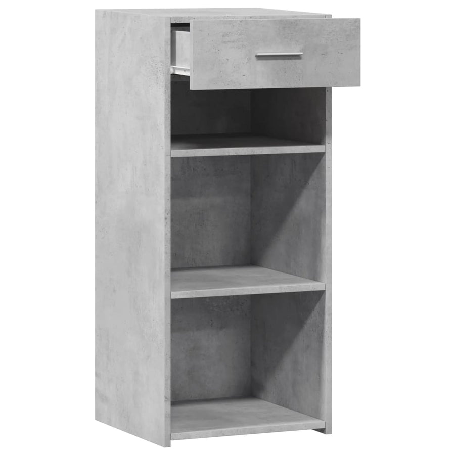 Dressoir 40x42,5x93 cm bewerkt hout betongrijs