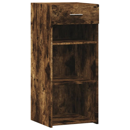 Dressoir 40x42,5x93 cm bewerkt hout gerookt eikenkleurig