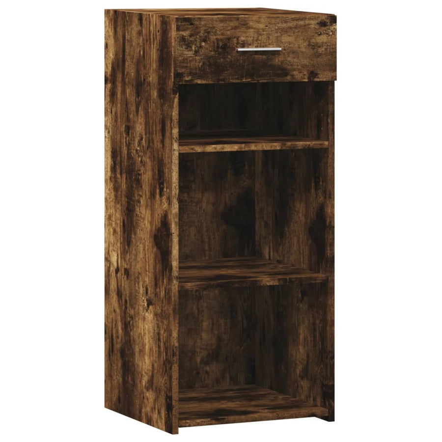 Dressoir 40x42,5x93 cm bewerkt hout gerookt eikenkleurig