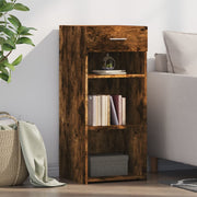 Dressoir 40x42,5x93 cm bewerkt hout gerookt eiken