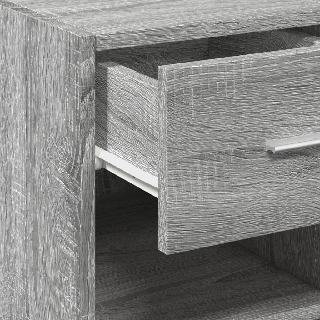 Dressoir 40x42,5x93 cm bewerkt hout grijs sonoma eikenkleur