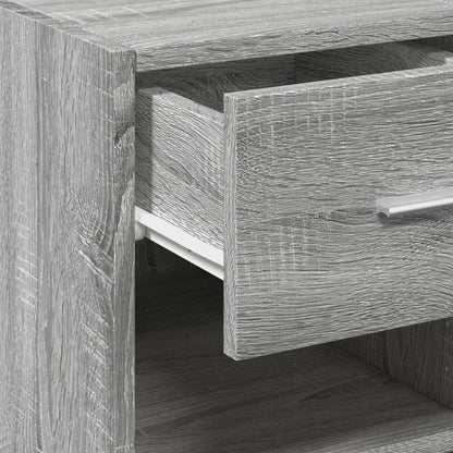 Dressoir 40x42,5x93 cm bewerkt hout grijs sonoma eikenkleur