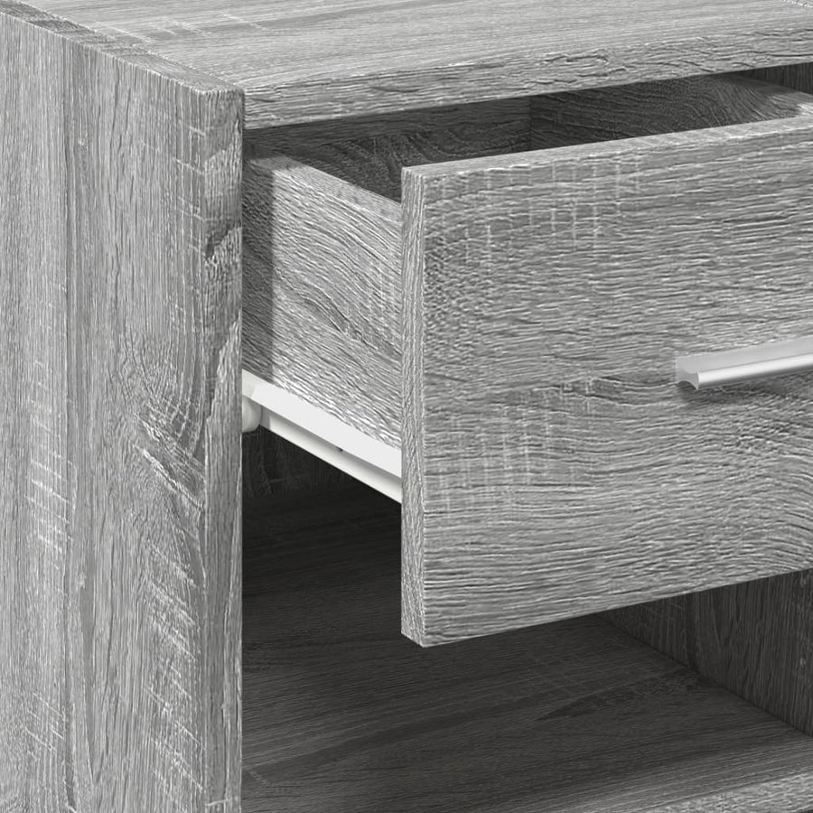 Dressoir 40x42,5x93 cm bewerkt hout grijs sonoma eikenkleur