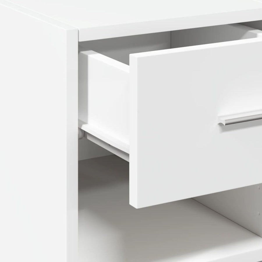 Dressoir 45x42,5x93 cm bewerkt hout wit
