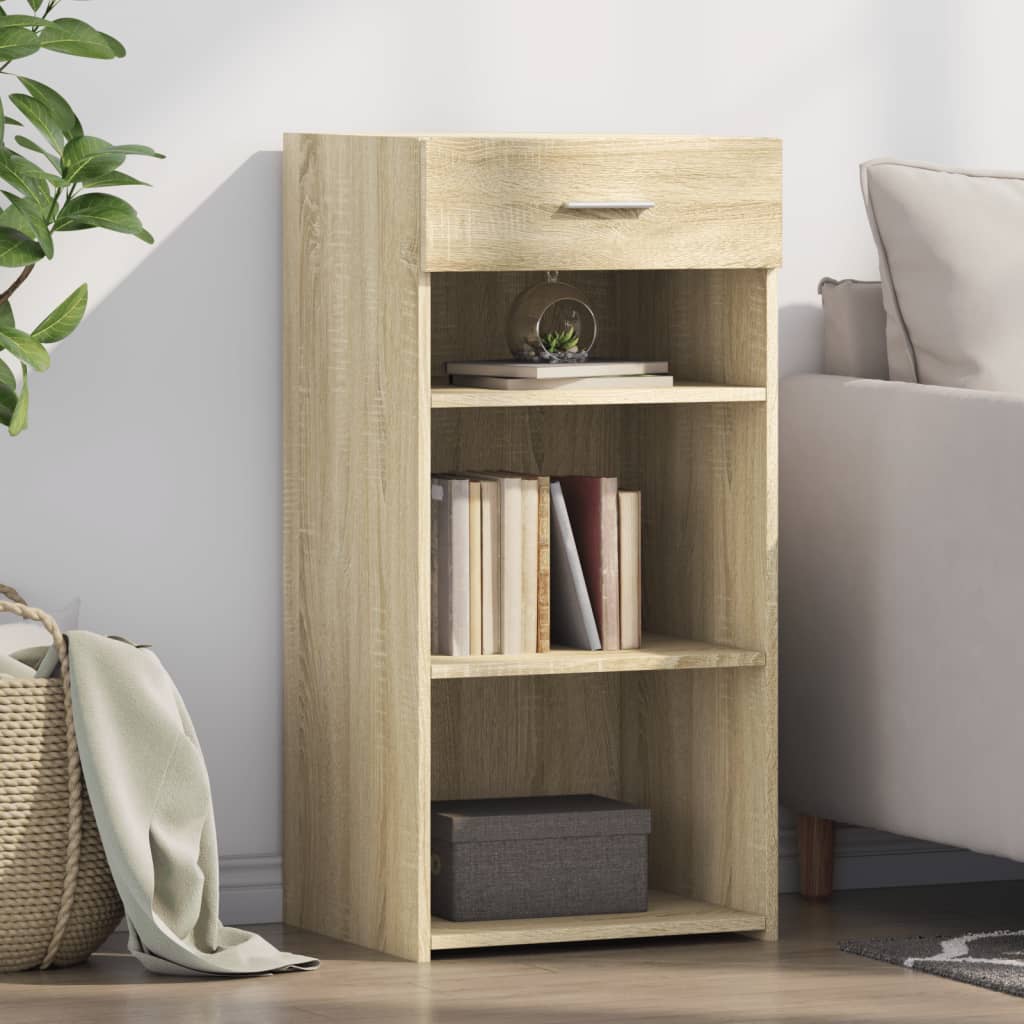 Dressoir 45x42,5x93 cm bewerkt hout sonoma eikenkleurig