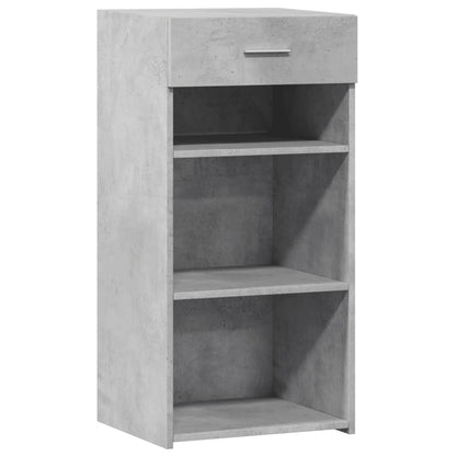 Dressoir 45x42,5x93 cm bewerkt hout betongrijs