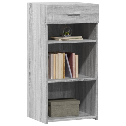 Dressoir 45x42,5x93 cm bewerkt hout grijs sonoma eikenkleurig