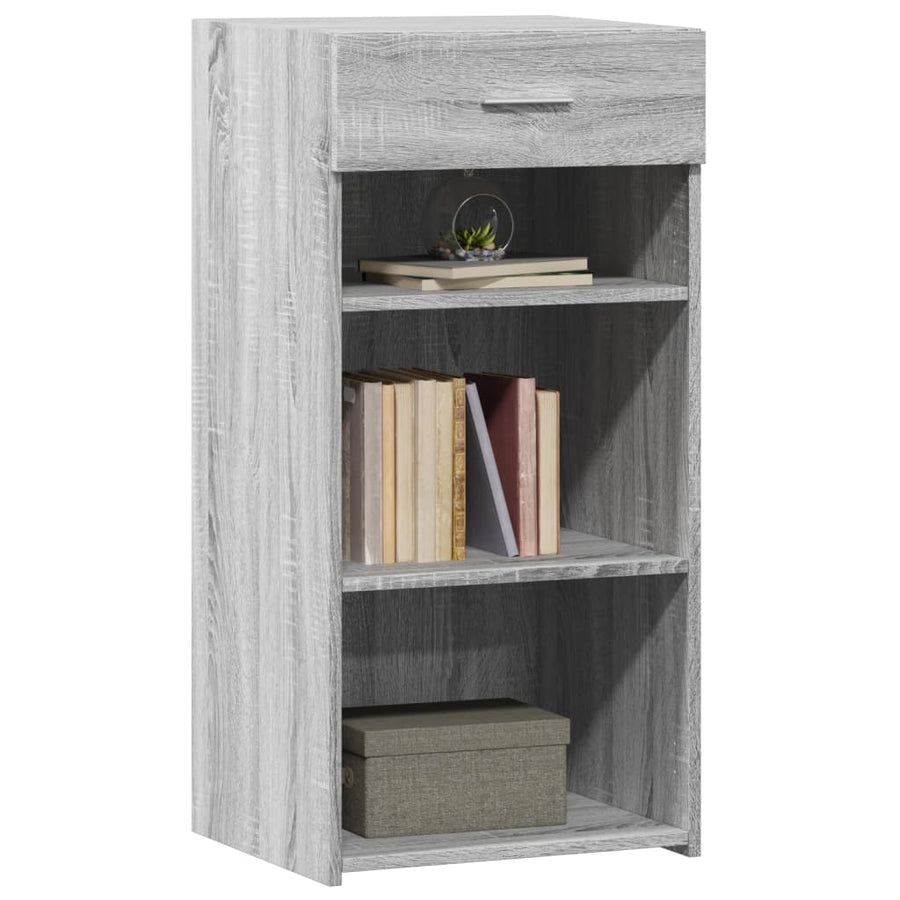 Dressoir 45x42,5x93 cm bewerkt hout grijs sonoma eikenkleurig