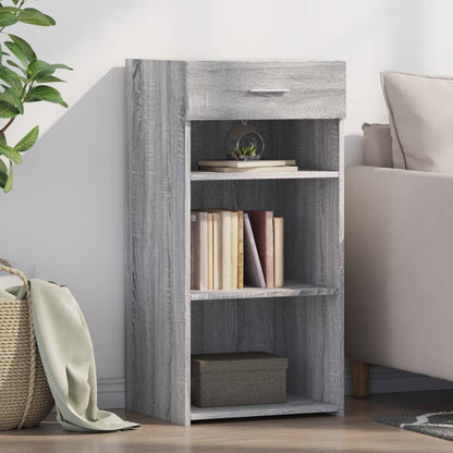 Dressoir 45x42,5x93 cm bewerkt hout grijs sonoma eikenkleurig