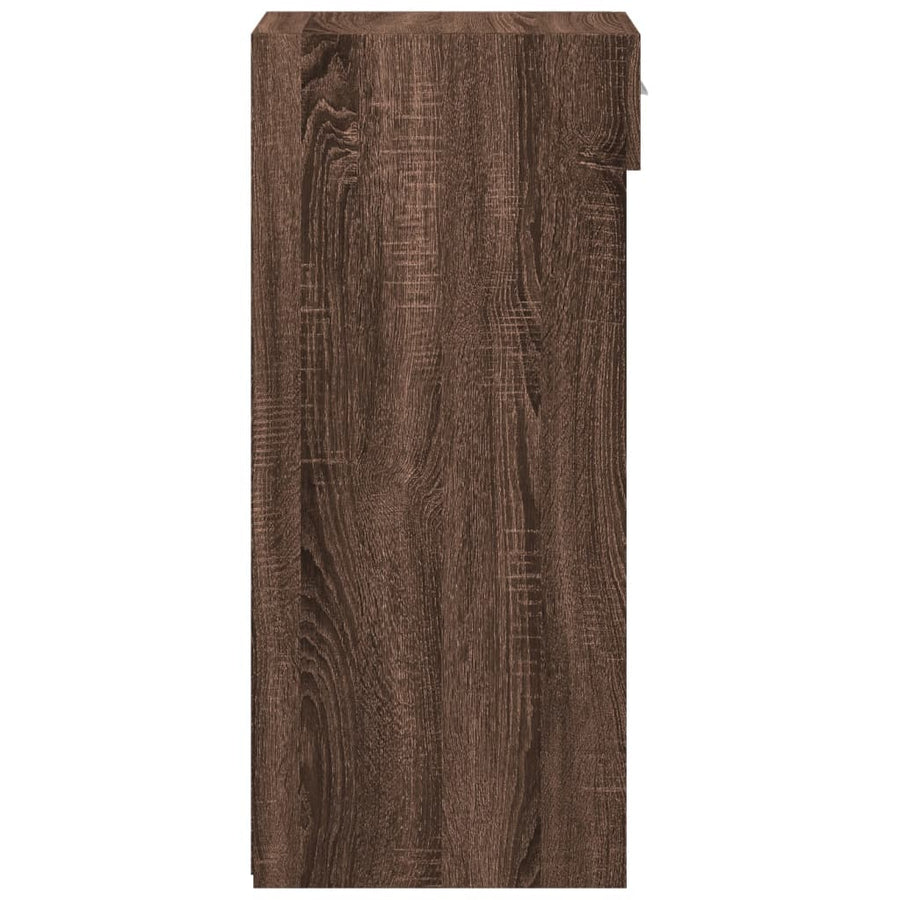 Dressoir 45x42,5x93 cm bewerkt hout bruin eikenkleur