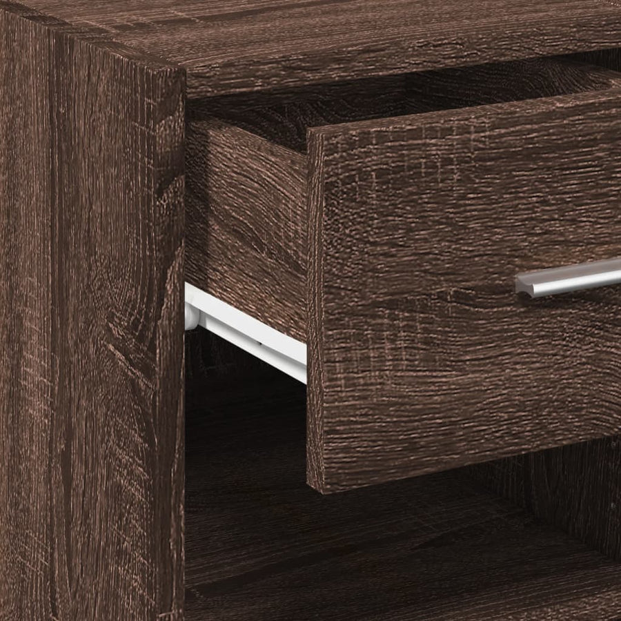 Dressoir 45x42,5x93 cm bewerkt hout bruin eikenkleur