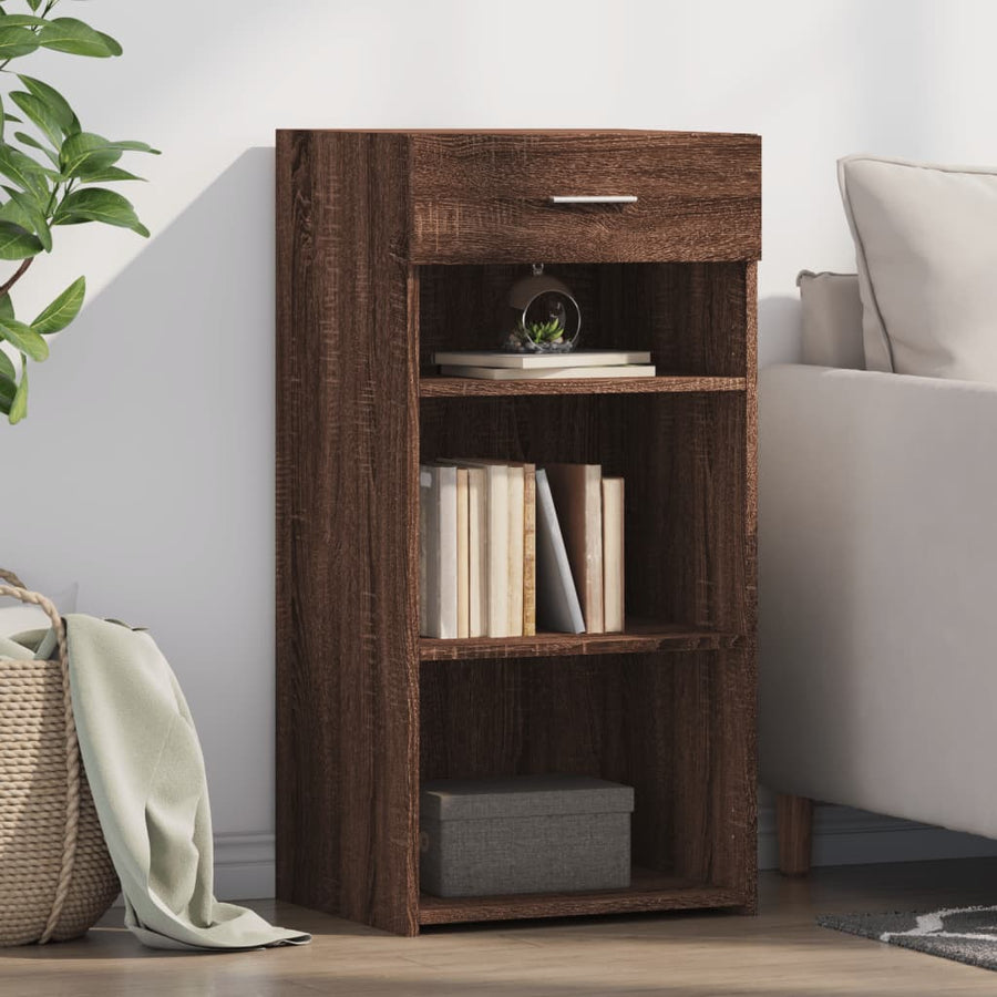 Dressoir 45x42,5x93 cm bewerkt hout bruin eikenkleur