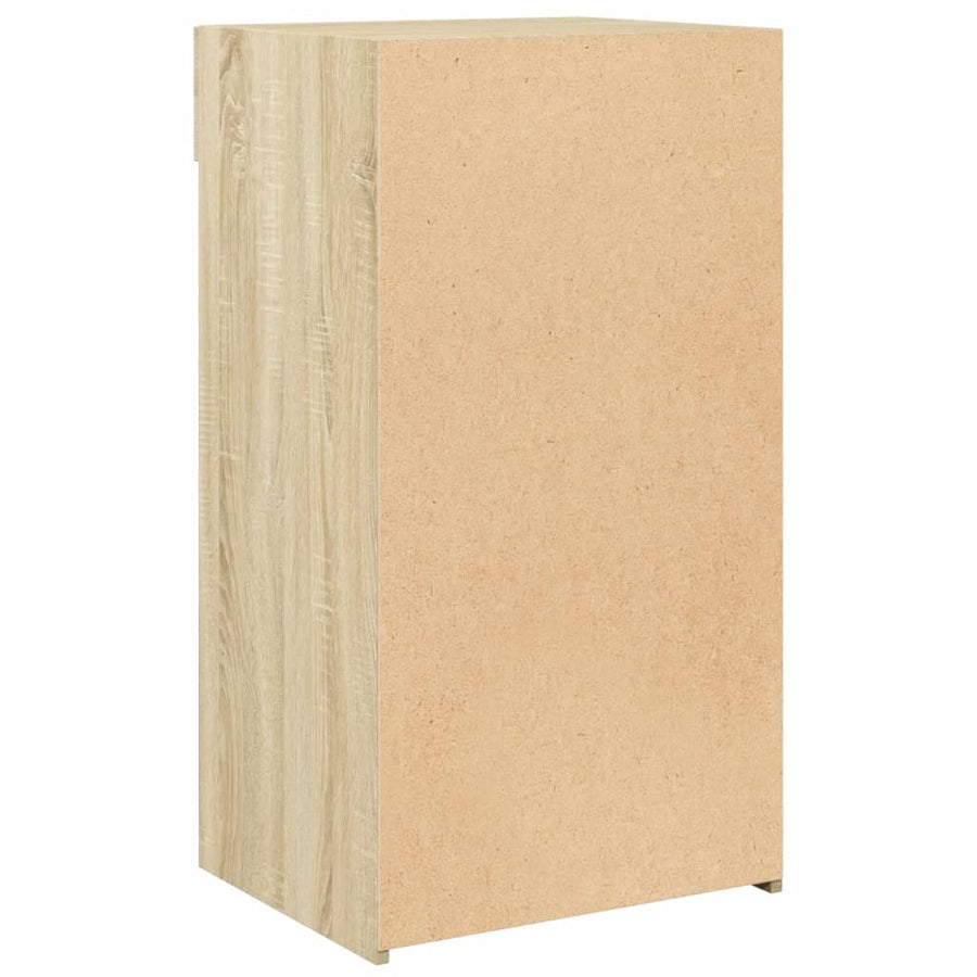 Dressoir 50x42,5x93 cm bewerkt hout sonoma eikenkleurig