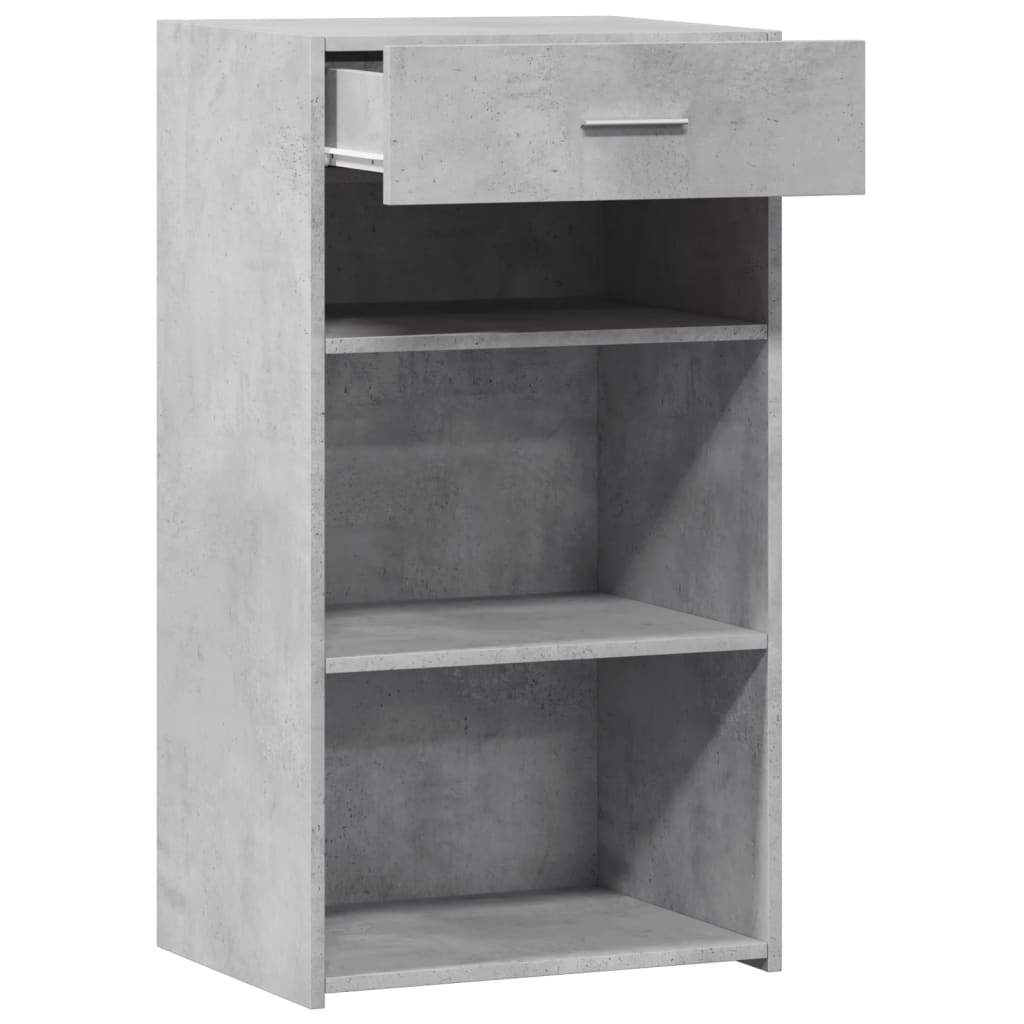 Dressoir 50x42,5x93 cm bewerkt hout betongrijs
