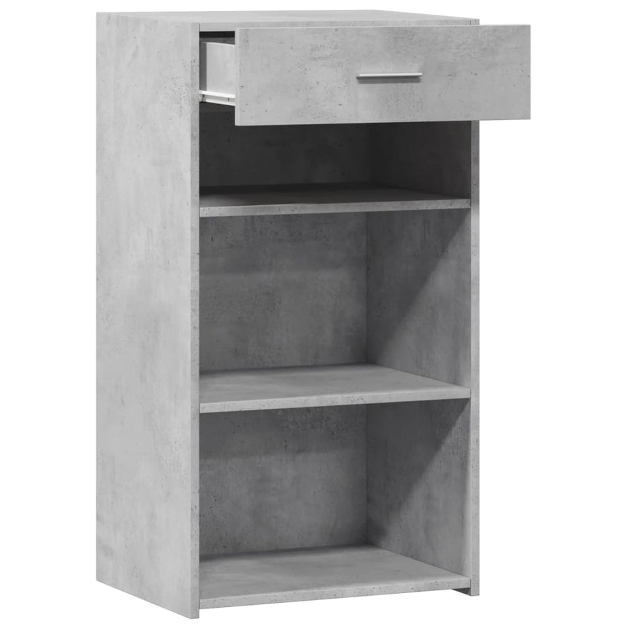 Dressoir 50x42,5x93 cm bewerkt hout betongrijs