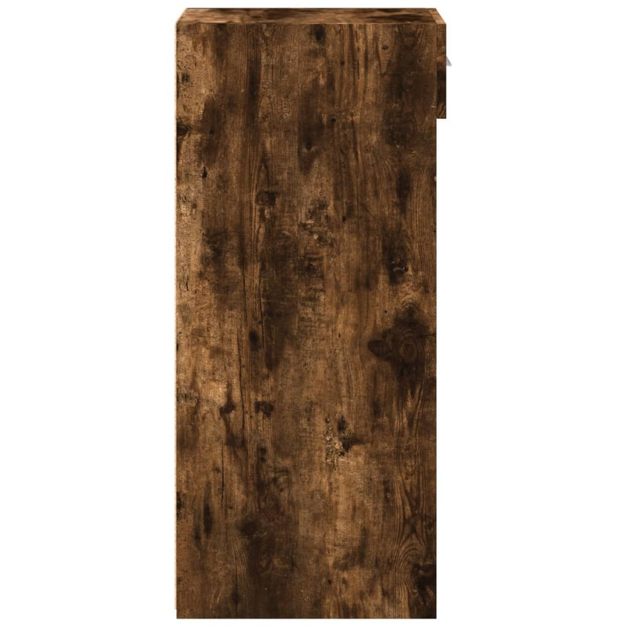 Dressoir 50x42,5x93 cm bewerkt hout gerookt eikenkleurig