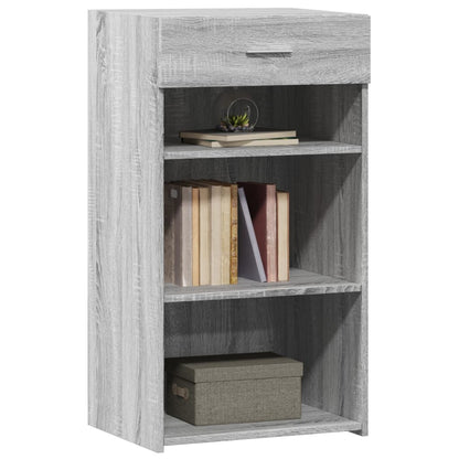 Dressoir 50x42,5x93 cm bewerkt hout grijs sonoma eikenkleurig