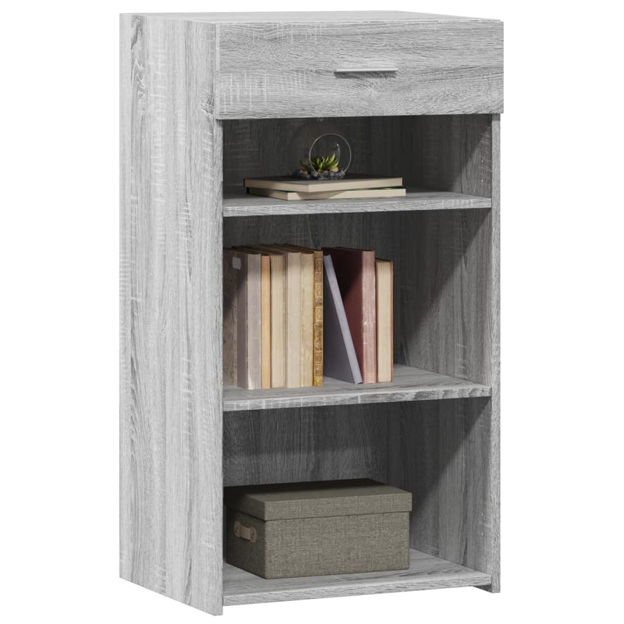 Dressoir 50x42,5x93 cm bewerkt hout grijs sonoma eikenkleurig