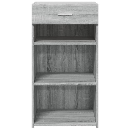 Dressoir 50x42,5x93 cm bewerkt hout grijs sonoma eikenkleurig