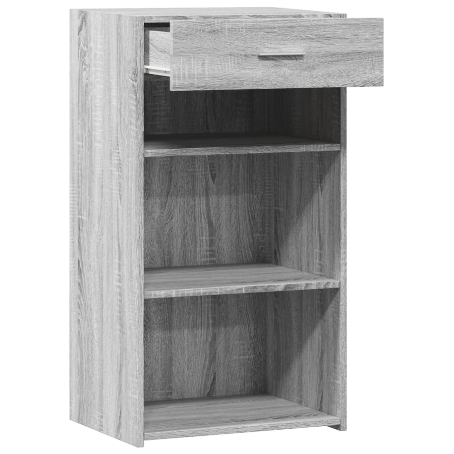 Dressoir 50x42,5x93 cm bewerkt hout grijs sonoma eikenkleurig