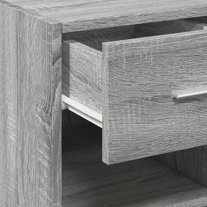 Dressoir 50x42,5x93 cm bewerkt hout grijs sonoma eikenkleurig