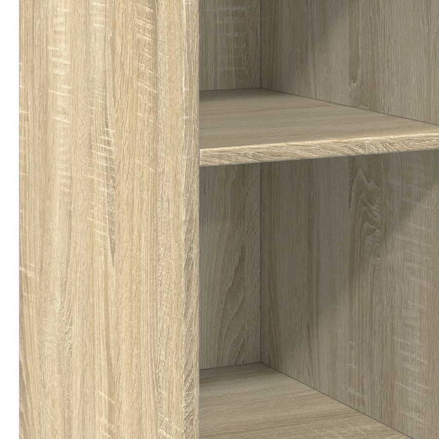 Dressoir 30x41x93 cm bewerkt hout sonoma eikenkleurig