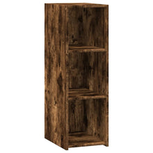 Dressoir 30x41x93 cm bewerkt hout gerookt eikenkleurig