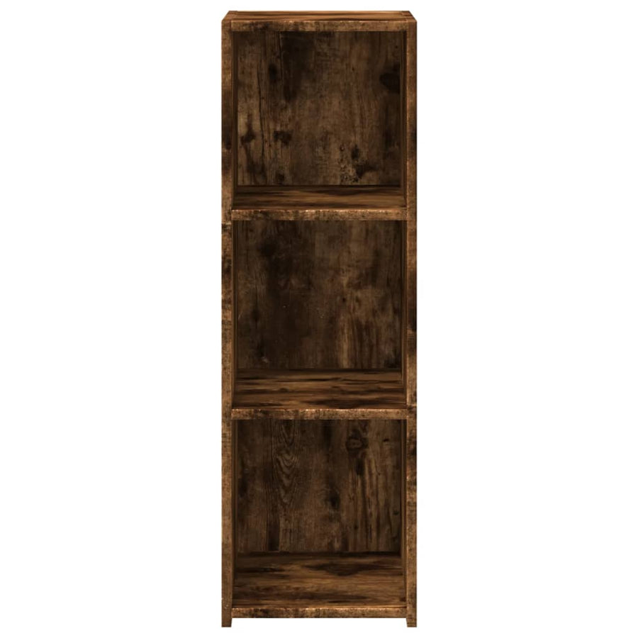 Dressoir 30x41x93 cm bewerkt hout gerookt eikenkleurig