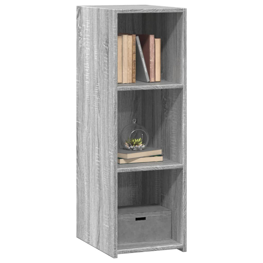 Dressoir 30x41x93 cm bewerkt hout grijs sonoma eikenkleurig