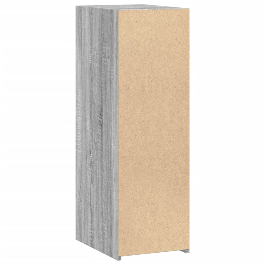 Dressoir 30x41x93 cm bewerkt hout grijs sonoma eikenkleurig