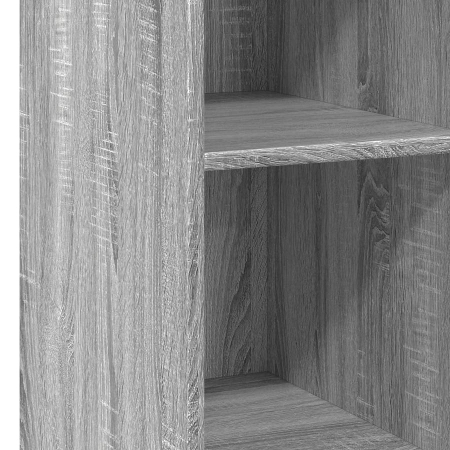 Dressoir 30x41x93 cm bewerkt hout grijs sonoma eikenkleurig