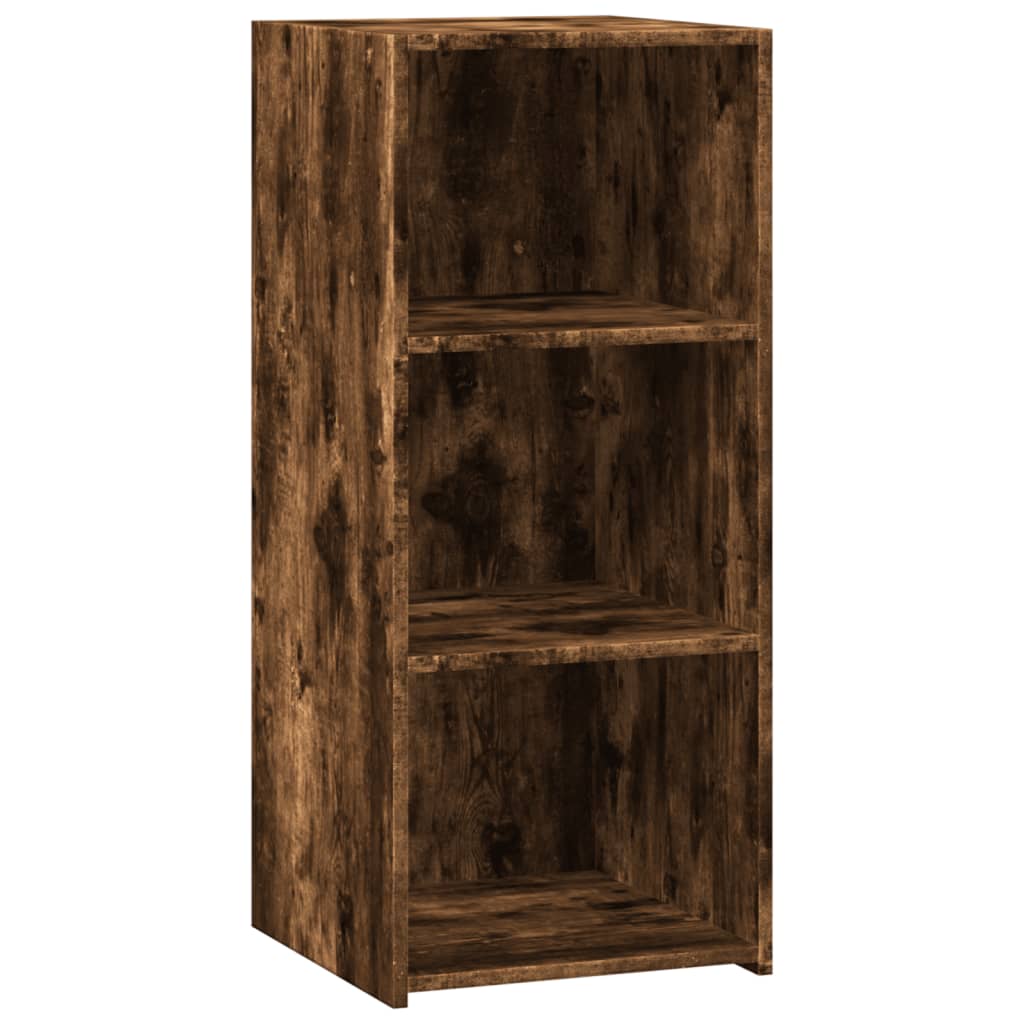Dressoir 40x41x93 cm bewerkt hout gerookt eikenkleurig