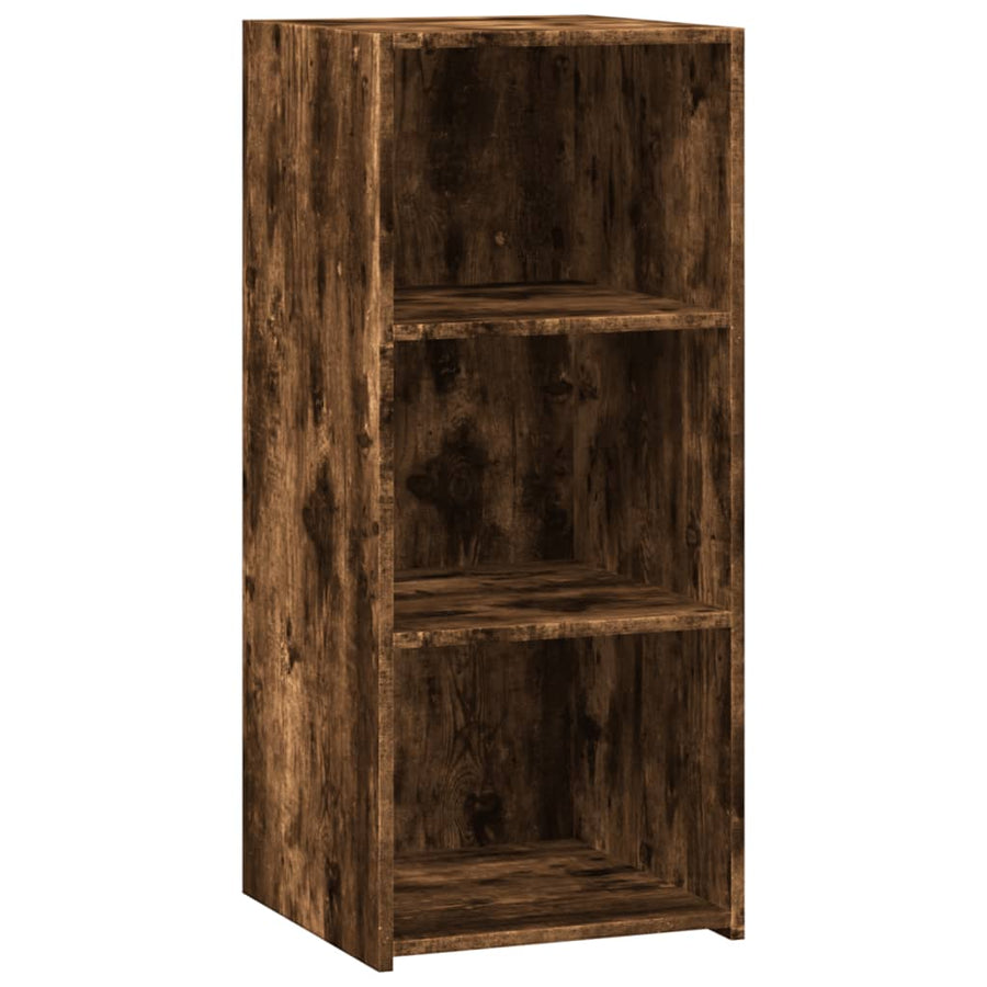 Dressoir 40x41x93 cm bewerkt hout gerookt eikenkleurig