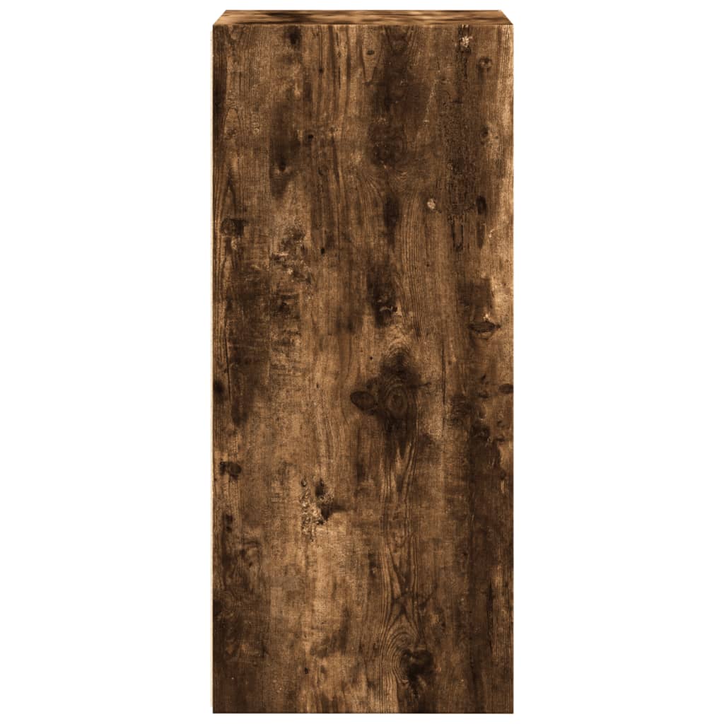 Dressoir 40x41x93 cm bewerkt hout gerookt eikenkleurig