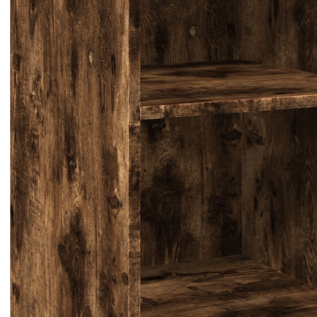 Dressoir 40x41x93 cm bewerkt hout gerookt eikenkleurig