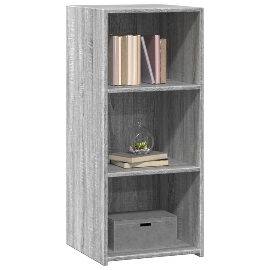 Dressoir 40x41x93 cm bewerkt hout grijs sonoma eikenkleurig