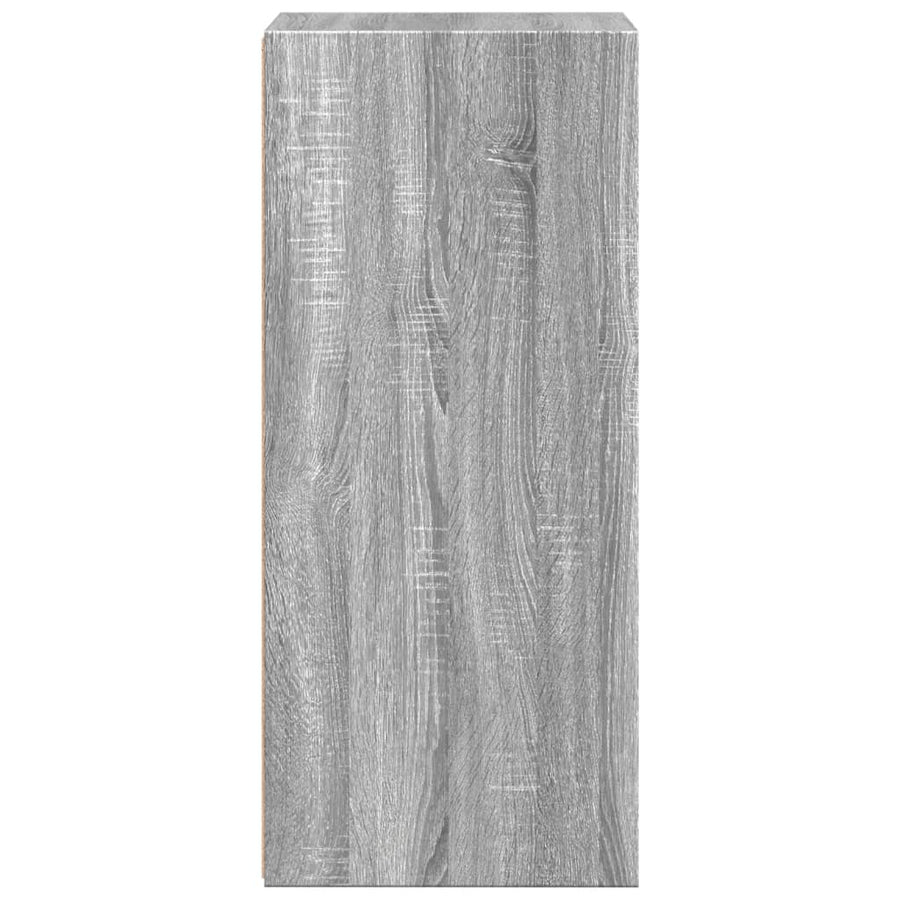 Dressoir 40x41x93 cm bewerkt hout grijs sonoma eikenkleurig