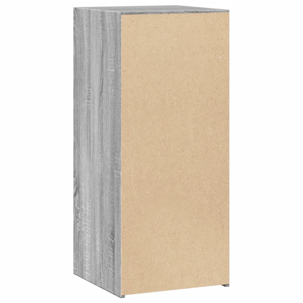 Dressoir 40x41x93 cm bewerkt hout grijs sonoma eikenkleurig