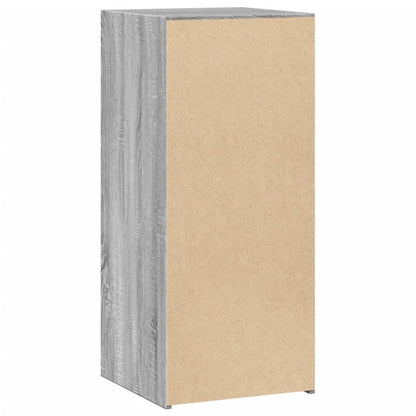Dressoir 40x41x93 cm bewerkt hout grijs sonoma eikenkleurig