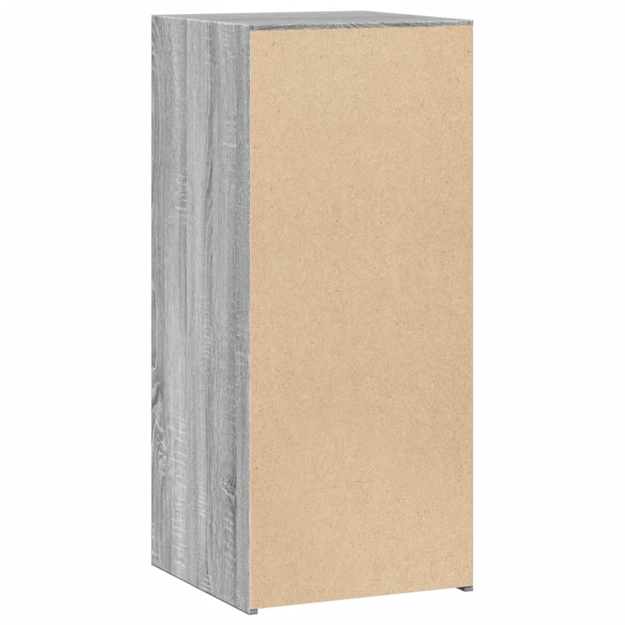 Dressoir 40x41x93 cm bewerkt hout grijs sonoma eikenkleurig