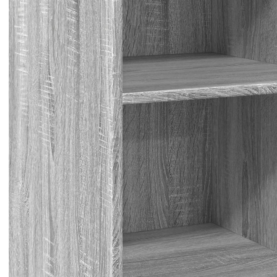Dressoir 40x41x93 cm bewerkt hout grijs sonoma eikenkleurig