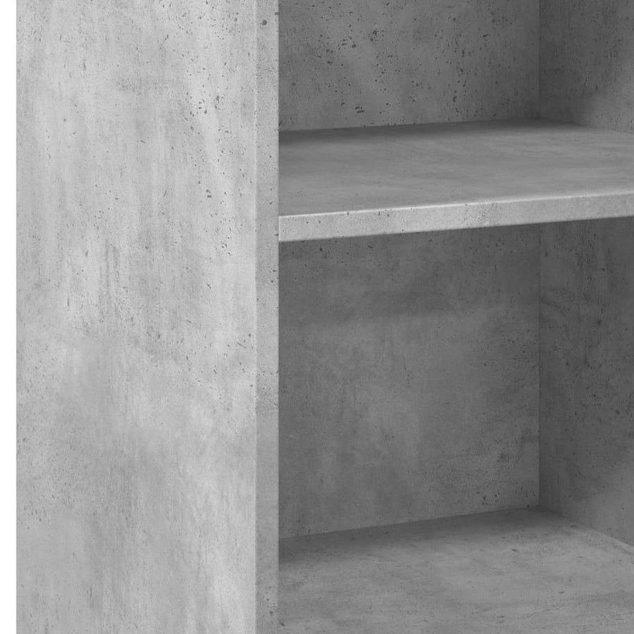 Dressoir 45x41x93 cm bewerkt hout betongrijs