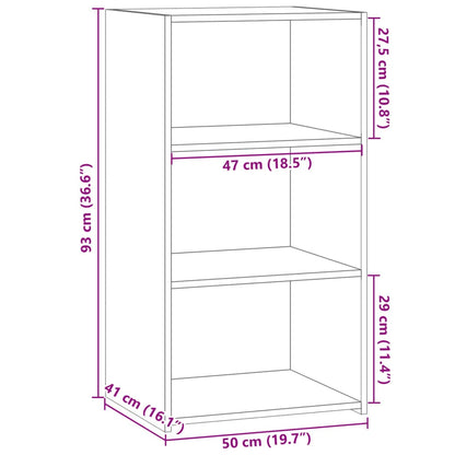Dressoir 50X41X93 Cm Bewerkt Hout Wit