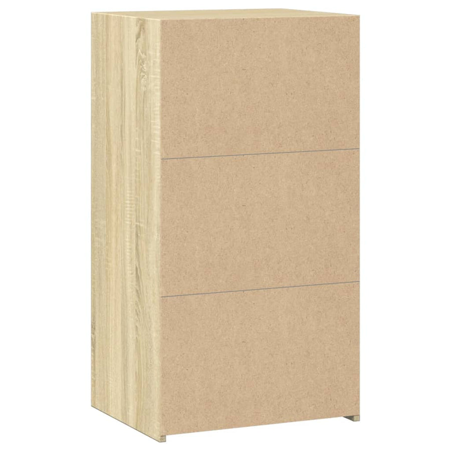 Dressoir 50X41X93 Cm Bewerkt Hout Kleurig Sonoma eiken