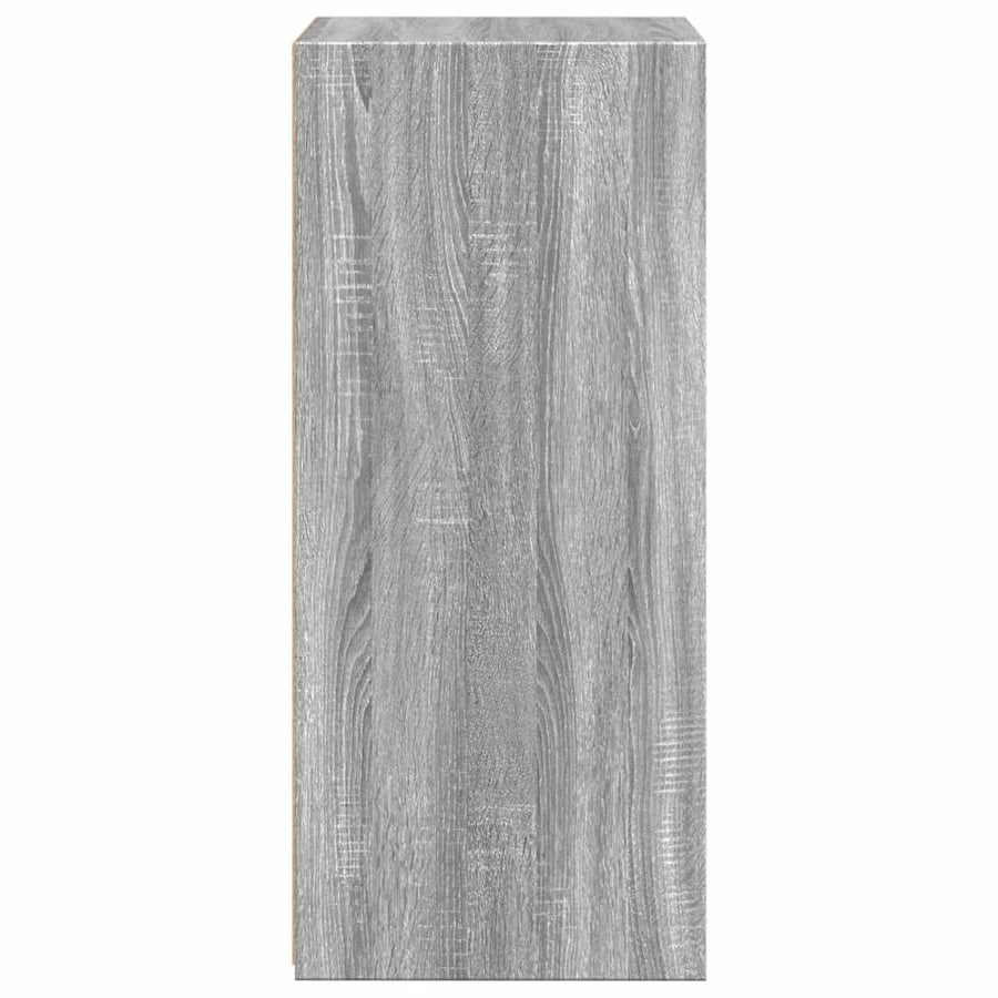 Dressoir 50x41x93 cm bewerkt hout grijs sonoma eikenkleurig